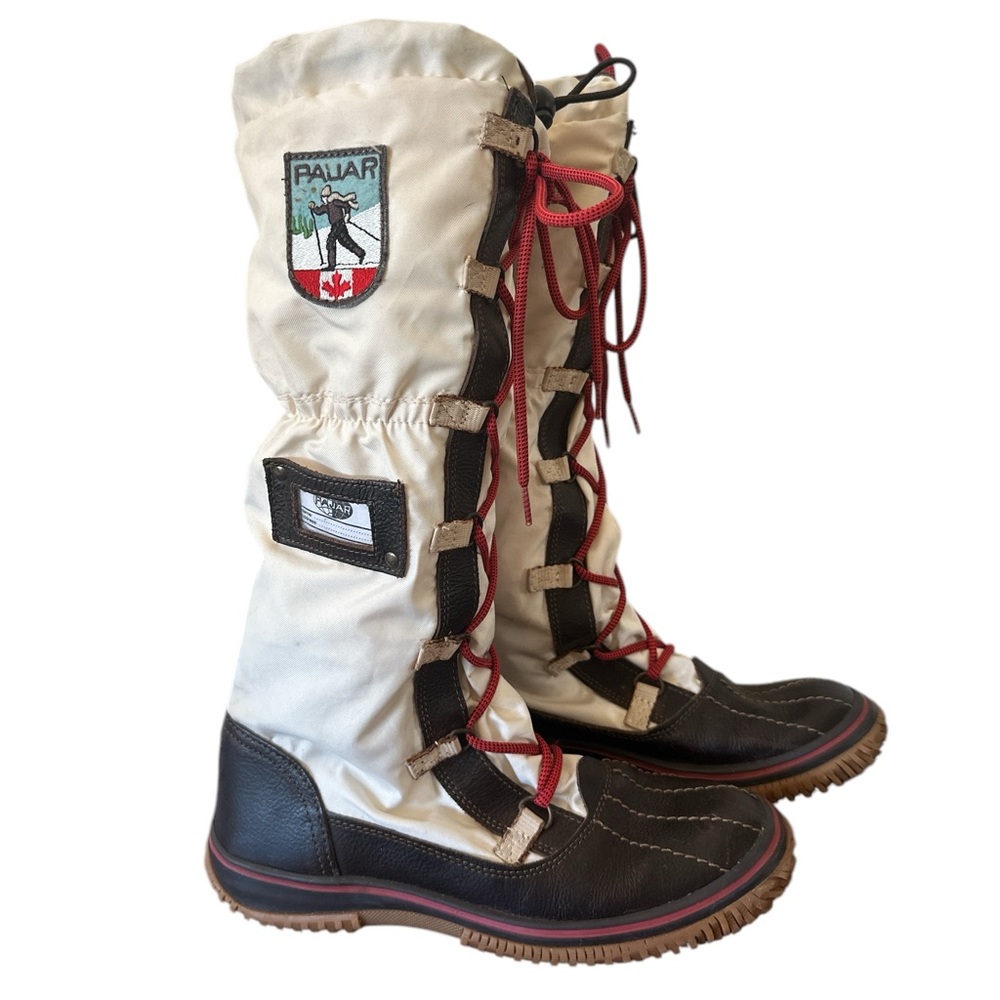 Pajar White and Black Winter Boots